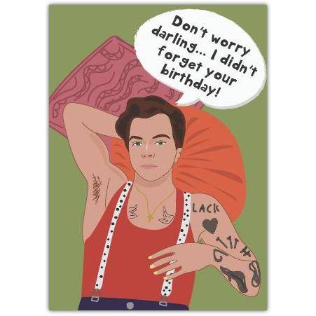 Birthday Harry Styles Seductive Greeting Card