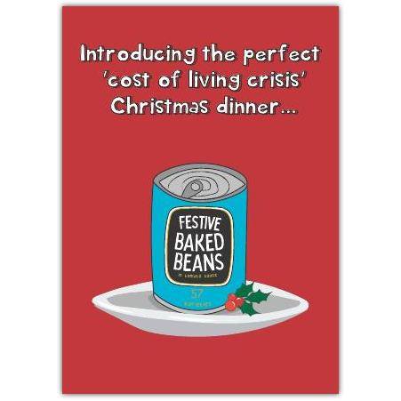 Christmas Funny Cost Of Living Greeting Card