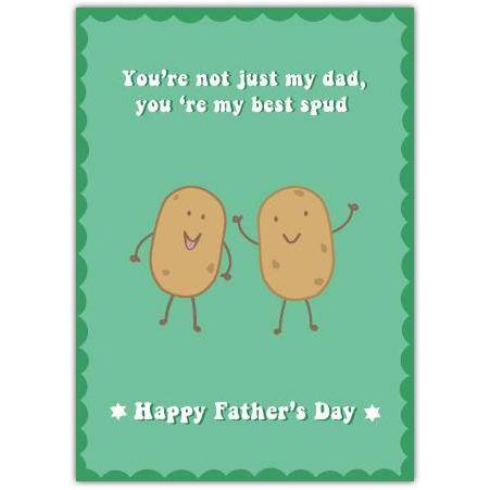 Fathers Day Funny Spud Greeting Card