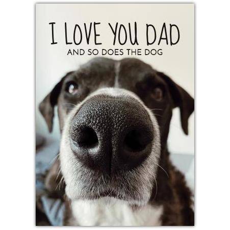 Fathers Day Funny Dog Greeting Card