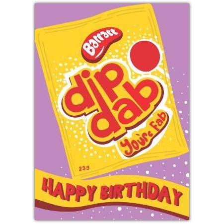 Happy Birthday 90s Nostalgia Greeting Card