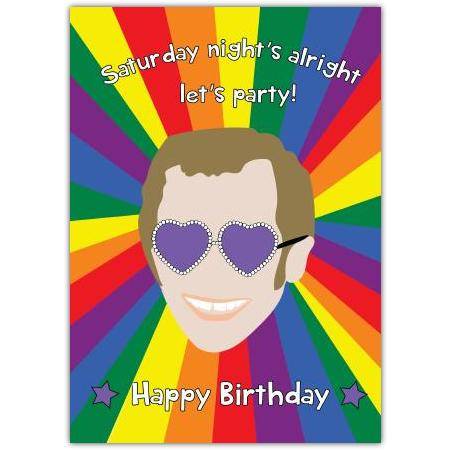 Elton John Birthday Card