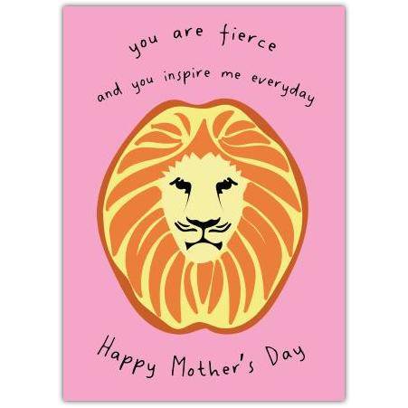 Fierce Mother's Day Card