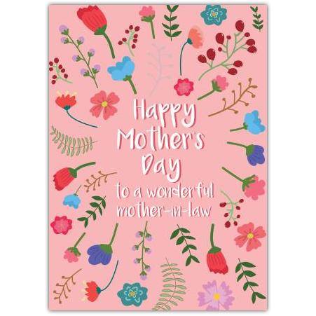 Mothers Day Mother In Law Greeting Card