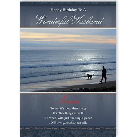 Picture man greeting card personalised a5gra490072hsed