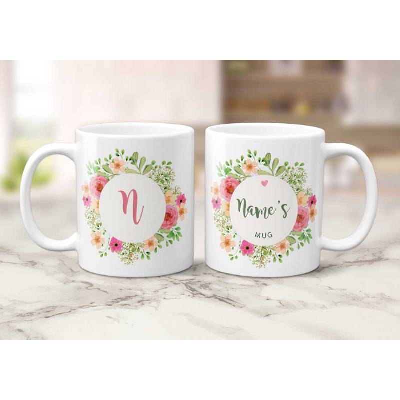 Any Name's Mug Floral Personalised Mug