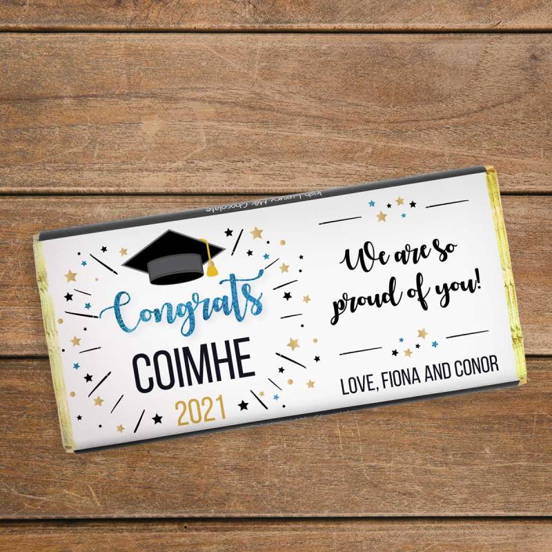 Congrats Graduation Personalised Chocolate Bar