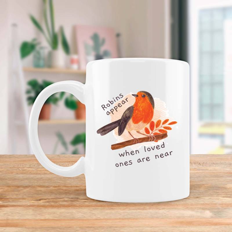 Robin Any Name and Message - Personalised Mug