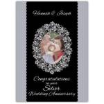 Silver Wedding Anniversary Picture Card