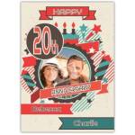 Happy Chine 20th Anniversary Card