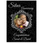 Silver Anniversary, Congratulations Card