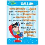 Personalised To Our Son Funny Bedroom Mess Birthday Card for Boys