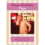 Personalised Funny Lack of Neck Muscles Birthday Card with Vintage Photo Design