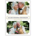 Golden Anniversary Two Photos Card
