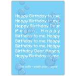 Happy Birthday Stay Safe Wash Your Hands Personalised Greeting Card