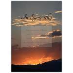 Sympathy Card with Sunset and Poem Memorial Message for Condolences and Support