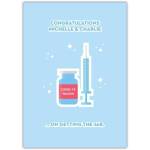 Personalised Congratulations on Getting the Covid-19 Vaccine Jab Greeting Card