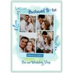 To My Husband To Be Wedding Day Personalised Photo Gallery Card