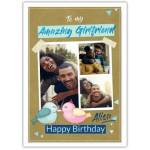 Happy Birthday Girlfriend Birdy Photo Greeting Card