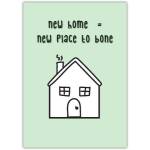 New Home Funny Rude Card with House Illustration and Cheeky Message