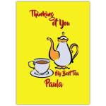 Thinking of You My Best Tea Personalised Tea Time Greeting Card