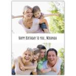Personalised Photo Upload Birthday Card with Custom Name for Family Celebrations
