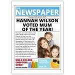 Newspaper Voted Mum Of The Year Card
