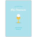 On Your First Holy Communion Chalice Blue Card