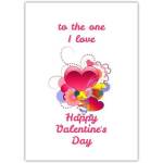 Valentines Day One I Love Greeting Card