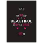 Valentines Day Our Story Greeting Card