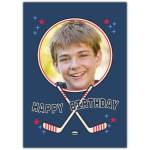 Happy Birthday Hockey Photo Greeting Card