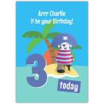 Pirate Island 3rd Birthday Card