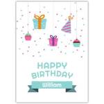 Happy Birthday Party Celebration Greeting Card