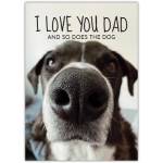 Fathers Day Funny Dog Greeting Card