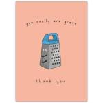 Thank You Punny Grate Greeting Card