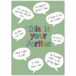 Happy Birthday 40 Old Funny Greeting Card