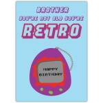 Retro Brother Birthday Card