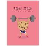 Tough Cookie Motivational Funny Encouragement Card Suitable for All Occasions