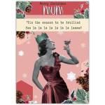 Merry Christmas Mum Humorous Festive Drink Themed Greeting Card