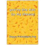 You're the Mac to My Cheese Valentine's Day Card with Fun Mac and Cheese Design