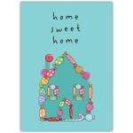 Home Sweet Home Candy Illustration Greeting Card for New Home and Housewarming