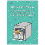Happy Father's Day Humorous Dishwasher Loading Funny Dad Greeting Card