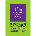 Personalised Even The Odds Golf Tournament 2025 Photo Upload Invitation Card