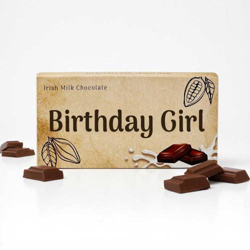 Birthday Girl - Irish Milk Chocolate Bar 90g