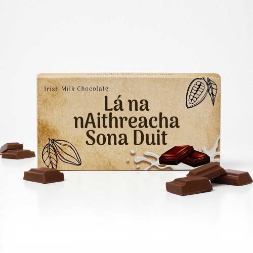 Lá na nAithreacha Sona Duit - Irish Milk Chocolate Bar 90g
