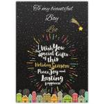 To My Beautiful Boy Leo Christmas Card Wish Special Gifts Holiday Season Peace Joy