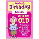 Personalised Aunty Acid We're Not Old Humorous Birthday Card for Her