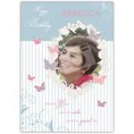 Personalised Butterfly Photo Frame Happy Birthday Card for Her Special Day