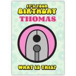 Personalised Fun Karaoke Microphone Birthday Puzzle Card for Kids