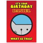 Personalised Shark Puzzle Birthday Card with Fun Design and Custom Name Option